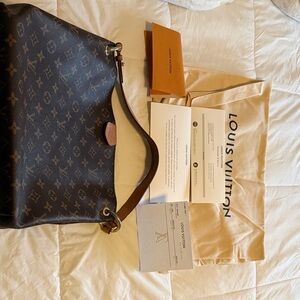 Louis Vuitton Graceful PM Dark Brown Monogram Shoulder Bag